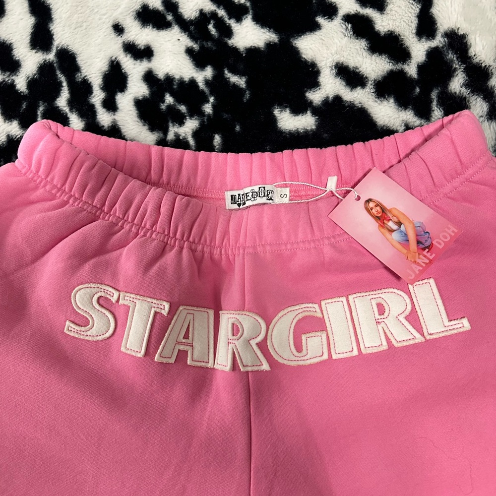 Pink STARGIRL Embroidered Sweatpants